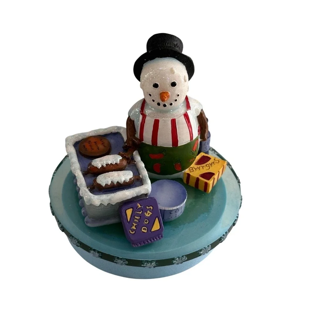 Meet the Flakes Snowman Cookie Candle Topper Baking Decoration Christmas‎